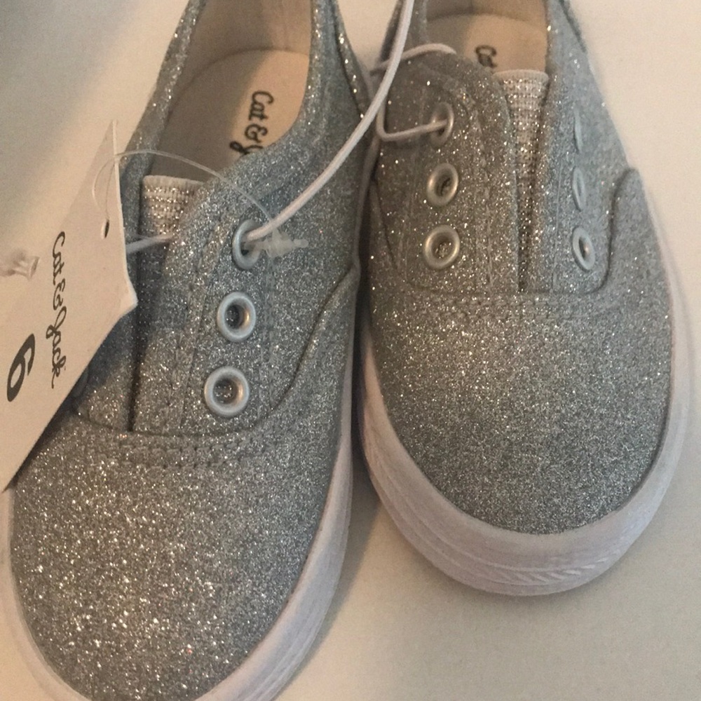 Cat and jack glitter sneakers- TODDLER 6